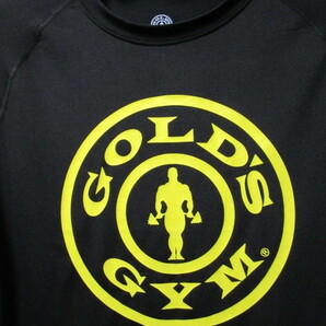 新品！ゴールドジム ロンTシャツ・M（GOLD’S GYMストレッチ吸収速乾長袖シャツトレーニングウエア筋トレボディビルワークアウト）の画像2