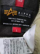 定価27500円！ALPHA INDUSTRIES PATCHED B-3ジャケット・L（アルファパッチドフェイクムートンB-3フライトジャケットワッペン）_画像10