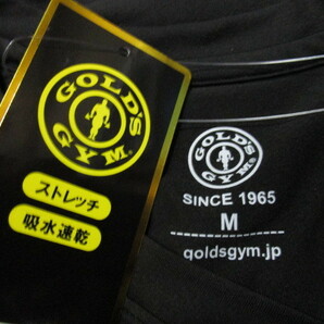 新品！ゴールドジム ロンTシャツ・M（GOLD’S GYMストレッチ吸収速乾長袖シャツトレーニングウエア筋トレボディビルワークアウト）の画像6