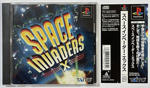 PS スペースインベーダー・エックス 帯・説明書付き プレイステーション PlayStation SPACE INVADERS X タイトー TAITO ACTIVISION Z-AXIS