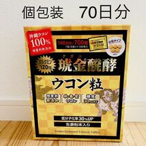 沖縄県産 琥金醗酵ウコン粒 1包(5粒)×70包〈70日分〉 サプリ ウコン_画像1