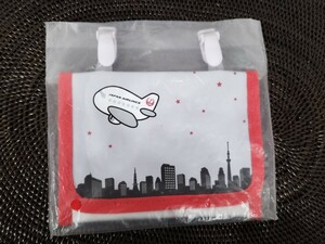 送料140円〜】新品 ノベルティ　JAL クリップポーチ(移動ポケット)　入園準備　ハンカチ入れ