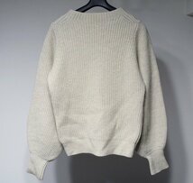 17AW 美品 CELERI セレリ ドゥーズィエムクラス VOLUMEKNIT ボリューム ニット セーター ウール ホワイト系 レディース Free Size_画像4