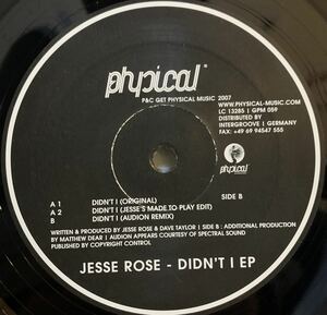 Jesse Rose - Didn't I EP /Audion /GET PHYSICAL