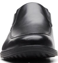 Clarks 29cm ブラック ビジネス スニーカー ローファー エプロントゥ スリッポンサイド ゴア ブーツ レザー ランニング スーツ JJJ258_画像8