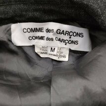 4-0106T☆COMME des GARCONS 裾絞り染め 丸襟ウールジャケット RB-J021 サイズM チャコールグレー コムデギャルソン/コムコム 231448_画像4