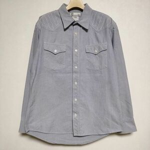 VISVIM SASHIKO SHIRT L/S 刺し子 VS0001919 長袖シャツ ライトブルー ビズビム/ヴィズヴィム 3-0812M F92999