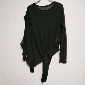 4-0117M∞Yohji Yamamoto Femme FG-T08-071 アシンメトリー Ｔシャツ カットソー ヨウジヤマモト 222756