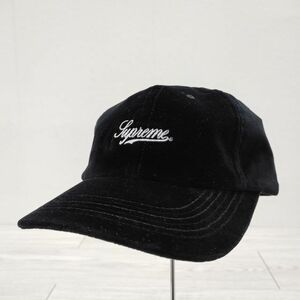 Supreme 21AW Velvet 2Tone 6Panel Cap ベルベットツートン 6パネルキャップ キャップ ブラック シュプリーム 4-0104T F94934