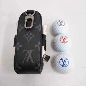 LOUIS VUITTON 未使用品 セット アンドリュース モノグラム エクリプス ゴルフボール ティー ポーチ ルイ・ヴィトン 4-0108G F95128