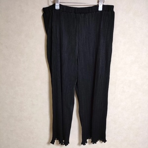 a.no.ne.ne. new goods pleat large size AS KNOW AS size 19 pants black anonene4-0109G 229025