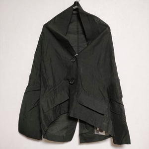 Yohji Yamamoto +NOIR NN-J15-300 ペーパーリネン ジャケット ブラック ヨウジヤマモト プリュス ノアール 4-0117M 222752