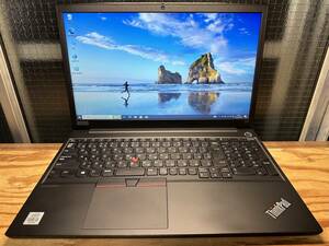 極速SSD搭載 WIN10 LENOVO THINKPAD E15 Core I3-10110U 2.1GHz 8G 256GB SSD 1000GB HDD UHD OFFICE 2021搭載 東京発送