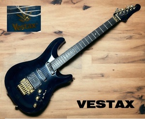 高級VESTAXベスタクスGV-Ⅱギター★ブルー★フロイトローズ★1ハム2シングル５段階セレクター