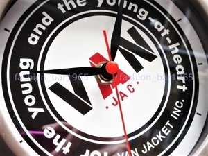  rare *VAN JAC Van ja Kett * standard Logo circle VAN wall clock * wall clock bracket clock 2WAY/ clock ivy Kent SCENE J.PRESS
