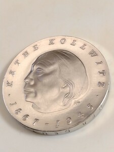 東ドイツ 1967 10マルク銀貨 100th Birthday Anniversary of artist Kathe Kollwitz