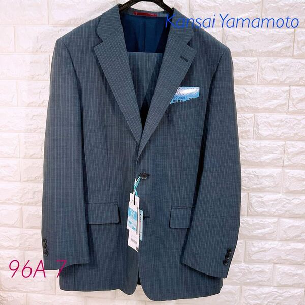 新品　Kansai Yamamoto 超軽量スーツ　96A7 ブルー系
