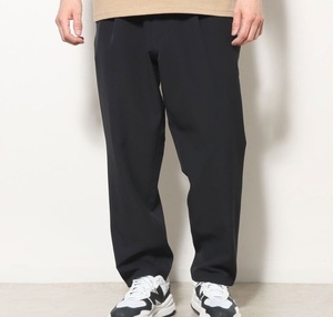 New Blance/ニューバランス/THE CITY WIDE TAPARED PANT/ザ シティ ワイドテーパードパンツ/1タック/ストレッチ/ブラック/L