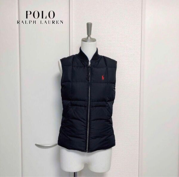 RALPH LAUREN ラルフローレン　リバーシブル　ダウン　ベスト　ブラック　ブルー