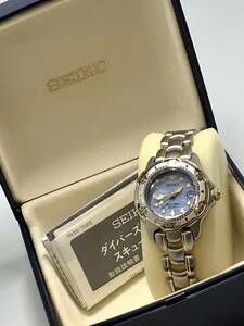 稼動品　SEIKO　ダイバーズウォッチ　スキューバ200　7N85-0070　箱　取扱説明書付き　クォーツ　レディース