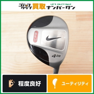 【程度良好 人気モデル】ナイキ NIKE CPR3 ウッド 2006 ユーティリティー 4U 26° 純正 CPR HYBRID フレックスR ハイブリッド 4UT UT4 4H