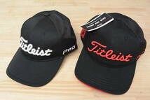 ★売切り★【未使用品】タイトリスト Titleist メンズ ゴルフ キャップ メッシュ素材 レッド/フリー ホワイト/Lサイズ ゴルフウェア_画像6