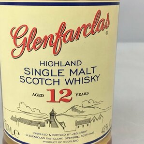 グレンファークラス 12年 スコッチウイスキー 700ml 43% スコットランド ケース付き 未開栓 2401LS113の画像3