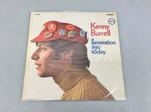 LPレコード A Generation Ago Today Kenny Burrell Verve Records V6-8656 オリジナル盤 VAN GELDER刻印 2401LO022