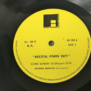 LPレコード Anthony Braxton Recital Paris 71 FUTURA RECORDS GER23 2312LBR077の画像6