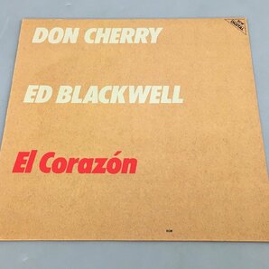 LPレコード Don Cherry Ed Blackwell El Corazon ECM 1230 美品 2401LO009の画像1