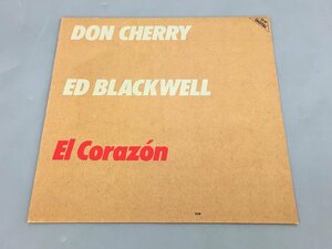 LPレコード Don Cherry Ed Blackwell El Corazon ECM 1230 美品 2401LO009