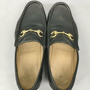 グッチ GUCCI メンズ ビットローファー 41 ブラック ローファー イタリア製 レザー 2401LR182の画像4