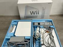 ☆ Wii ☆ Nintendo Wii 本体 まとめ売り 7台 未チェック ジャンク Wiiリモコン センサーバー ヌンチャク シロ バランスボード 任天堂_画像4