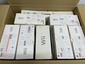 ☆ Wii ☆ Nintendo Wii 本体 まとめ売り 7台 未チェック ジャンク Wiiリモコン センサーバー ヌンチャク シロ バランスボード 任天堂