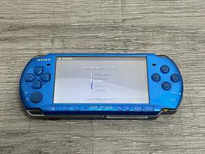 ☆ PSP ☆ プレイステーションポータブル PSP-3000 バイブラントブルー 動作品 状態良好 本体のみ PlaystationPortable SONY 8405