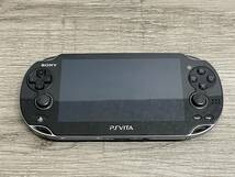 ☆ VITA ☆ Playstation VITA PCH-1100 3G/Wi-Fiモデル クリスタル・ブラック 動作品 状態良好 本体のみ プレイステーション ヴィータ 7276_画像3