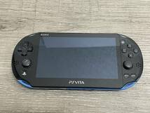 ☆ VITA ☆ PlayStation Vita Wi-Fiモデル アクア・ブルー PCH-2000 動作品 一部難 ランプ点灯難 本体 のみ ソフト読み込み ボタンOK 3567_画像3