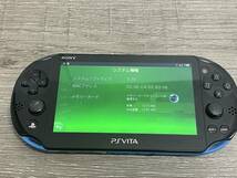 ☆ VITA ☆ PlayStation Vita Wi-Fiモデル アクア・ブルー PCH-2000 動作品 一部難 ランプ点灯難 本体 のみ ソフト読み込み ボタンOK 3567_画像6