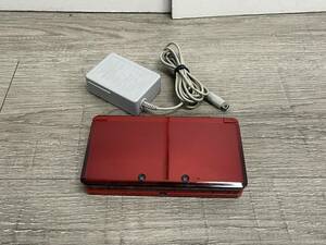 ☆ 3DS ☆ ニンテンドー3DS フレアレッド 動作品 本体 タッチペン アダプター 付属 Nintendo 3DS DS ニンテンドー 任天堂 6710