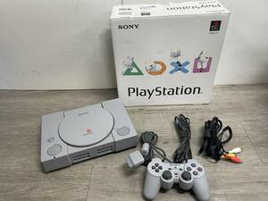 ☆ PS1 ☆ プレイステーション SCPH-9000 動作品 本体 コントローラー 箱 説明書 付属 内箱欠品 Playstation 初代プレステ PS SONY 3562