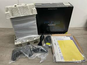 ☆ PS2 ☆ プレイステーション2 SCPH-50000 ミッドナイトブラック 未使用 希少 Playstation2 本体 コントローラー 箱 説明書 付属 9610