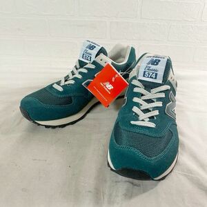 3792☆ 新品タグ付き newbalance ニューバランス 574 シューズ 靴 スニーカー カジュアル メンズ 25.5 グリーン