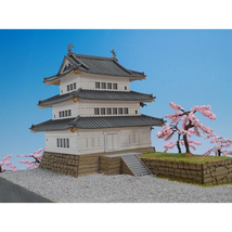ウッディジョー 木製建築模型 1/150 弘前城 レーザーカット加工_画像4