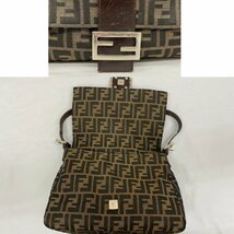 ◇◇FENDI フェンディ ズッカ柄 マンマバケット ワンショルダー ショルダーバッグ ブラウン系◇◇_画像6