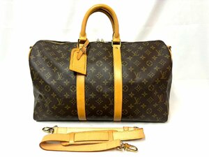 ☆美品☆ルイヴィトン LOUIS VUITTON キーポルバンドリエール45 ボストンバッグ モノグラム M41418