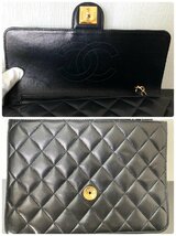 美品！！●CHANEL シャネル チェーンバッグ ショルダー ラムスキン ココマーク ゴールド金具 シングルフラップ プッシュロック●_画像4