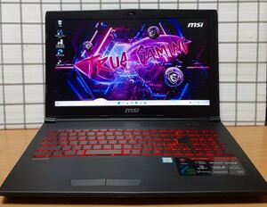 MSIゲーミングノート【GL62 7RDX-1079JP 】 M.2/SSD512B+HDD1TB 15.6型FHDディスプレイ 第7世代/i7-7700HQ M/16GB DVDマルチWin11 検T75 