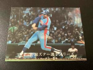 良品　カルビー76年　マーチン（中日）No.1420　プロ野球カード