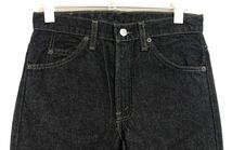 激レア!! デッド 先染め ブラック USA製 90s LEVI'S リーバイス 505 0259 黒 デニム パンツ W29 501 66 前期 ビッグE ヴィンテージ 60s 50s_画像5