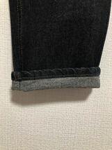 激レア!! デッド 先染め ブラック USA製 90s LEVI'S リーバイス 505 0259 黒 デニム パンツ W29 501 66 前期 ビッグE ヴィンテージ 60s 50s_画像9